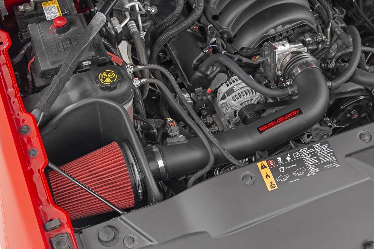 Chevrolet Silverado 1500 Performance Air Intake - Rough Country - Cold Air Intake Kit for 5.3L/6.2L Engines - '14-'18